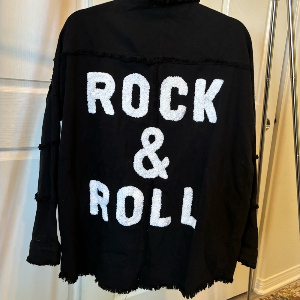 Rock & Roll Distressed Jacket Black